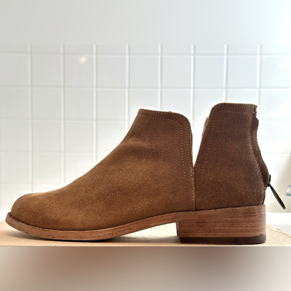Beek! Ankle Bootie/“Falcon” Suede/Zip-up/Chestnut/Size-7.5 - Picture 12 of 16